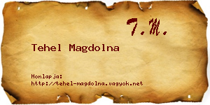 Tehel Magdolna névjegykártya
