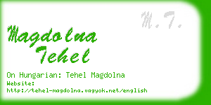 magdolna tehel business card
